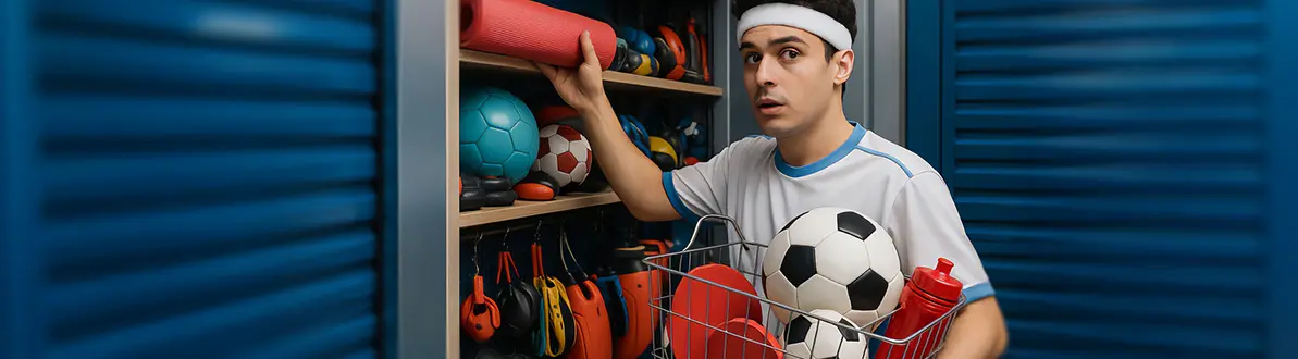 Image de capa do post Guarda de equipamentos esportivos: por que usar self storage é uma boa ideia